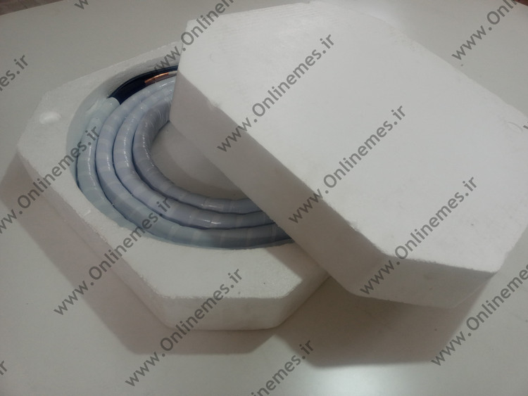 لوله مسی و عایق کولرگازی مناسب کولر 24000 به همراه کابل و پرایمر ( 5 متری )