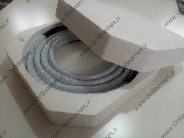 لوله مسی و عایق کولرگازی مناسب کولر9000 و 12000 به همراه کابل و پرایمر ( 5 متری )