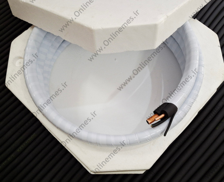 لوله مسی و عایق کولرگازی مناسب کولر9000 و 12000 به همراه کابل و پرایمر ( 5 متری )