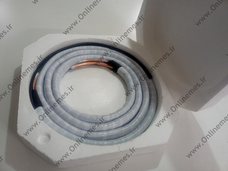 لوله مسی و عایق کولرگازی مناسب کولر9000 و 12000 به همراه کابل و پرایمر ( 5 متری )